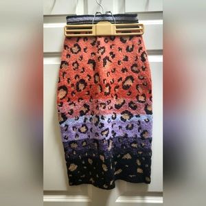 Maeve by Anthropologie XXSP leopard print / multi-colored skirt- LIKE NEW!